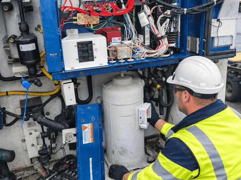 Réparation reefer container