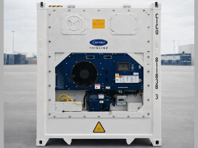 Reefer container εγκατεστημένο