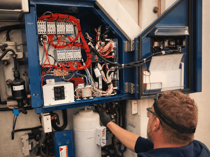 Marketos-Talaros technicians at Piraeus port